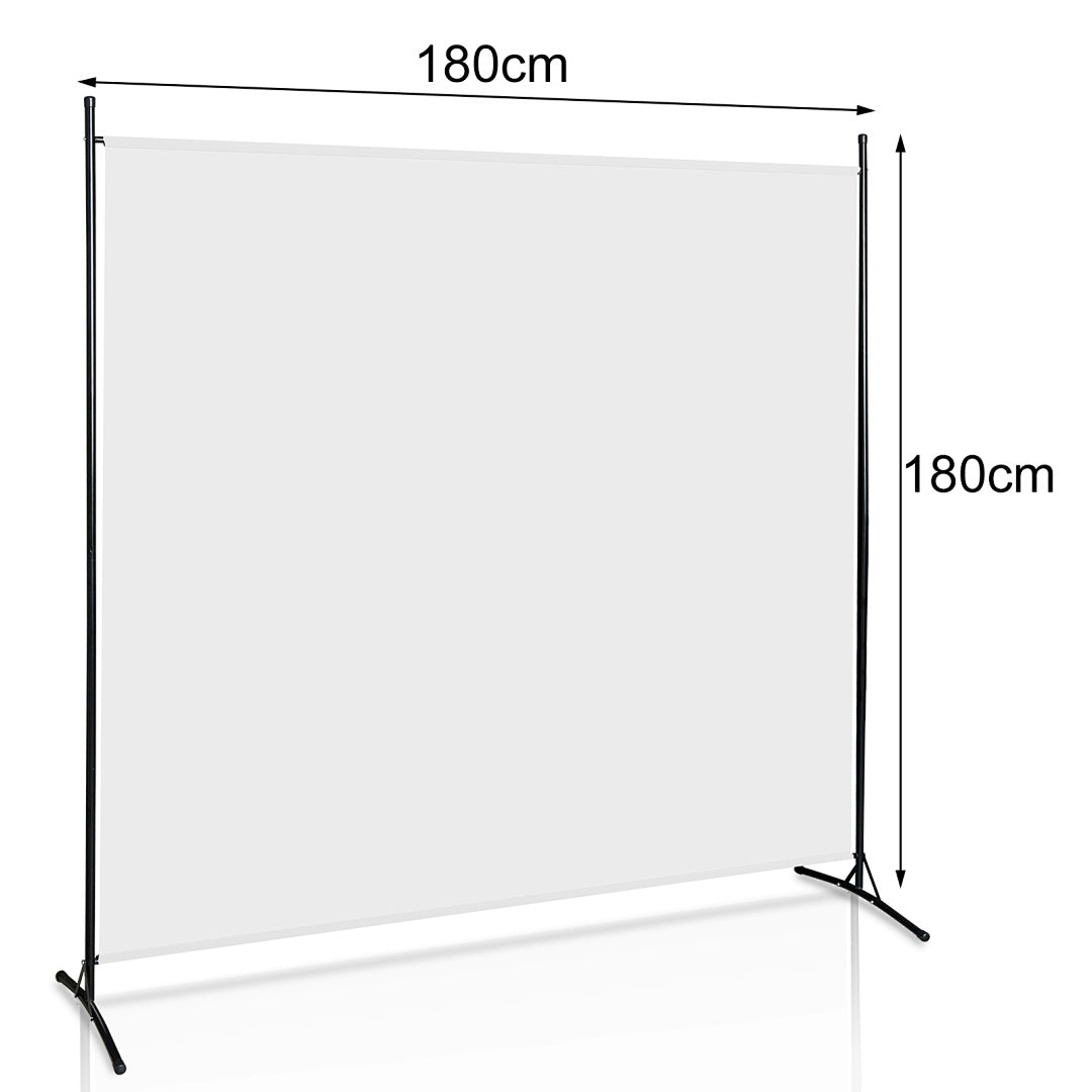 Cecaylie Paravent Raumteiler, faltbarer Sichtschutz aus Polyester, 1/3/4-teilig, Beige/Anthrazit