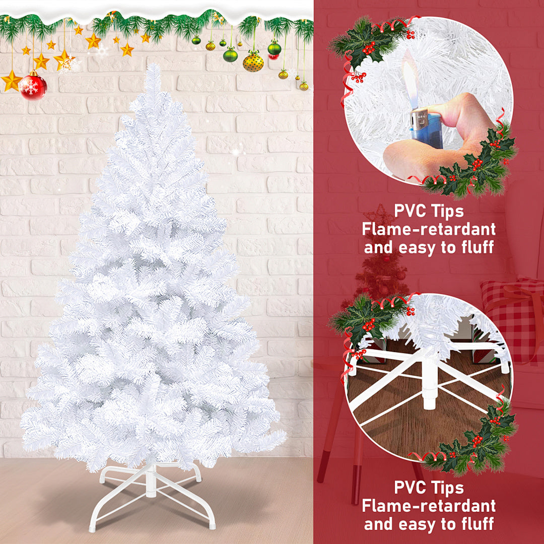 Künstlicher Weihnachtsbaum 120–210 cm – Grün, Weiß, Schnee-Effekt oder LED