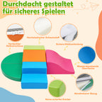 Schaumstoffbausteine 6-teilig, XXL Kletter- & Krabbelset für Innenräume