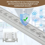 Cecaylie Airlineschiene aus Aluminium mit Doppelhaken, 4/8/12 m