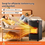 Cecaylie Gasheizung 4,2 kW mit 3 Heizstufen, Infrarot-Gasheizer mit Druckminderer & Gasschlauch