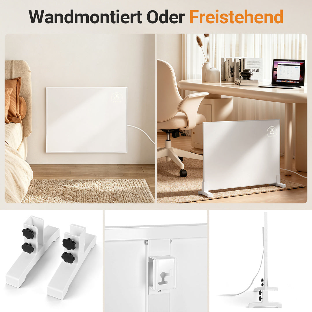 Infrarot-Heizpaneel 300W/500W/960W mit App, Thermostat & Fernbedienung