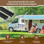 Cecaylie Schwarze Airlineschiene mit Doppelhaken, 4/8/12 m