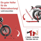 2er Set Motorrad-Montageständer vorne & hinten mit Rollen – bis 300 kg