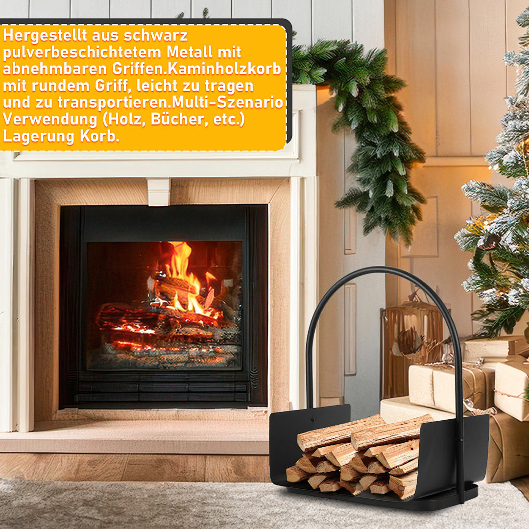 Cecaylie Kaminholzregal aus Metall – 3 Modelle für Brennholz