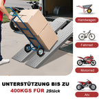 2er Set Stahl-Auffahrrampen 135 cm – 200 kg pro Rampe