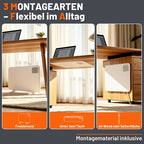 Metall-Infrarotheizung 120W/450W/800W mit Thermostat, WiFi & Fernbedienung
