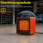 PTC Keramik Heizlüfter 2000W/3000W – Bauheizer für Garage & Werkstatt