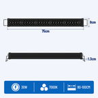 LED Aquariumbeleuchtung RGB Vollspektrum mit Fernbedienung – 12–36 W