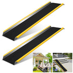2er Set Aluminium-Auffahrrampen 118 cm – 300 kg pro Rampe