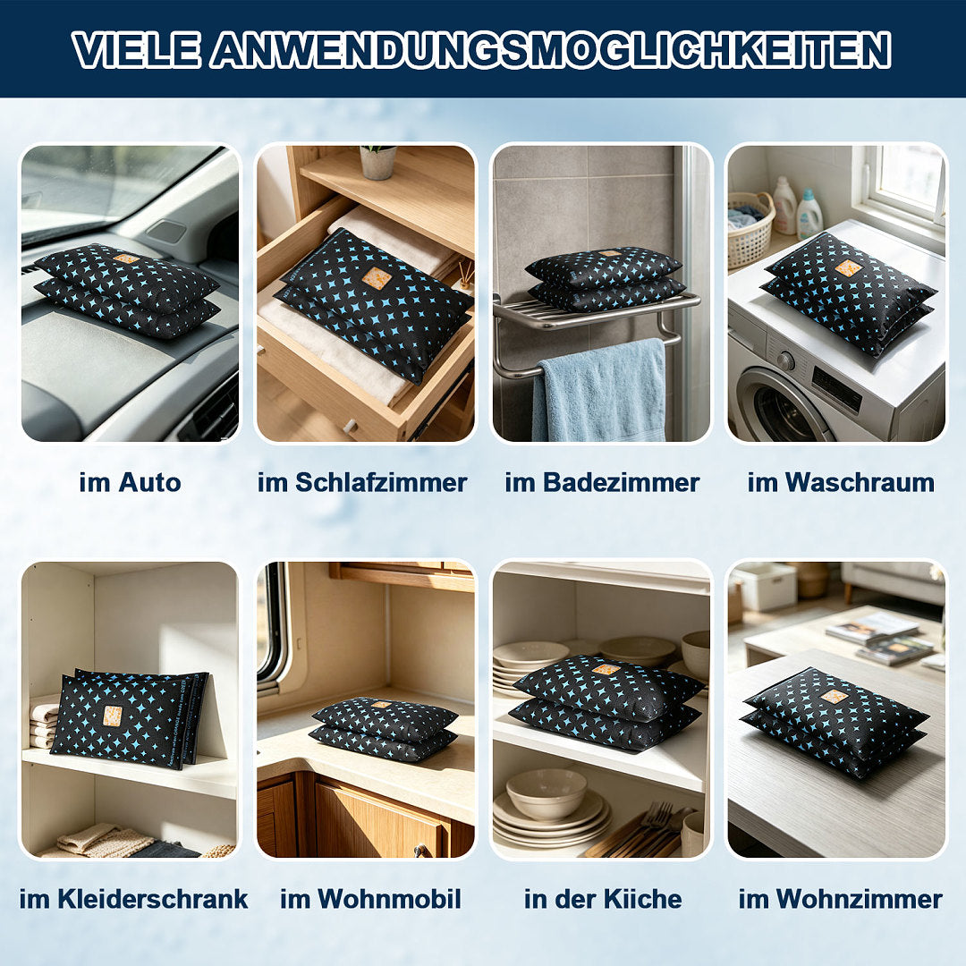 Wiederverwendbarer Auto-Entfeuchter mit Feuchtigkeitsanzeige – 1/2/4 Stück