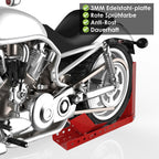 Motorradwippe Vorderradständer 8–24 Zoll für 60–145 mm Reifen – Rot