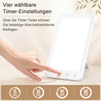 Tageslichtlampe 10.000 Lux mit 3 Lichtfarben, 5 Helligkeitsstufen & Timer
