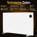 Hybrid Infrarot- & Konvektionsheizung 400W/750W/1000W mit WLAN & App