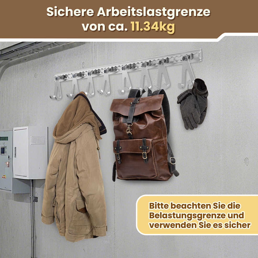 Cecaylie Airlineschiene aus Aluminium mit Doppelhaken, 4/8/12 m