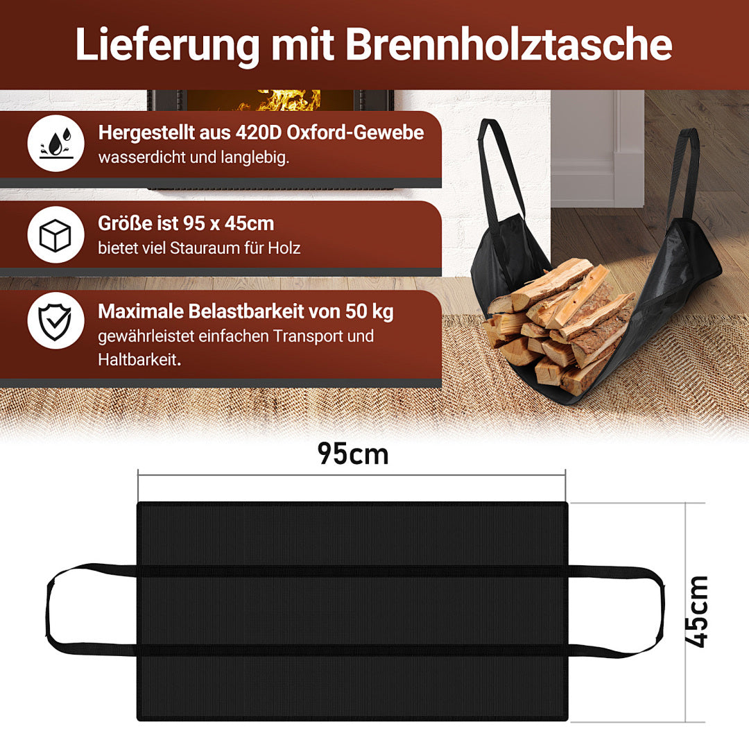 Cecaylie Kaminholzregal aus Metall, 8 Größen für Brennholz
