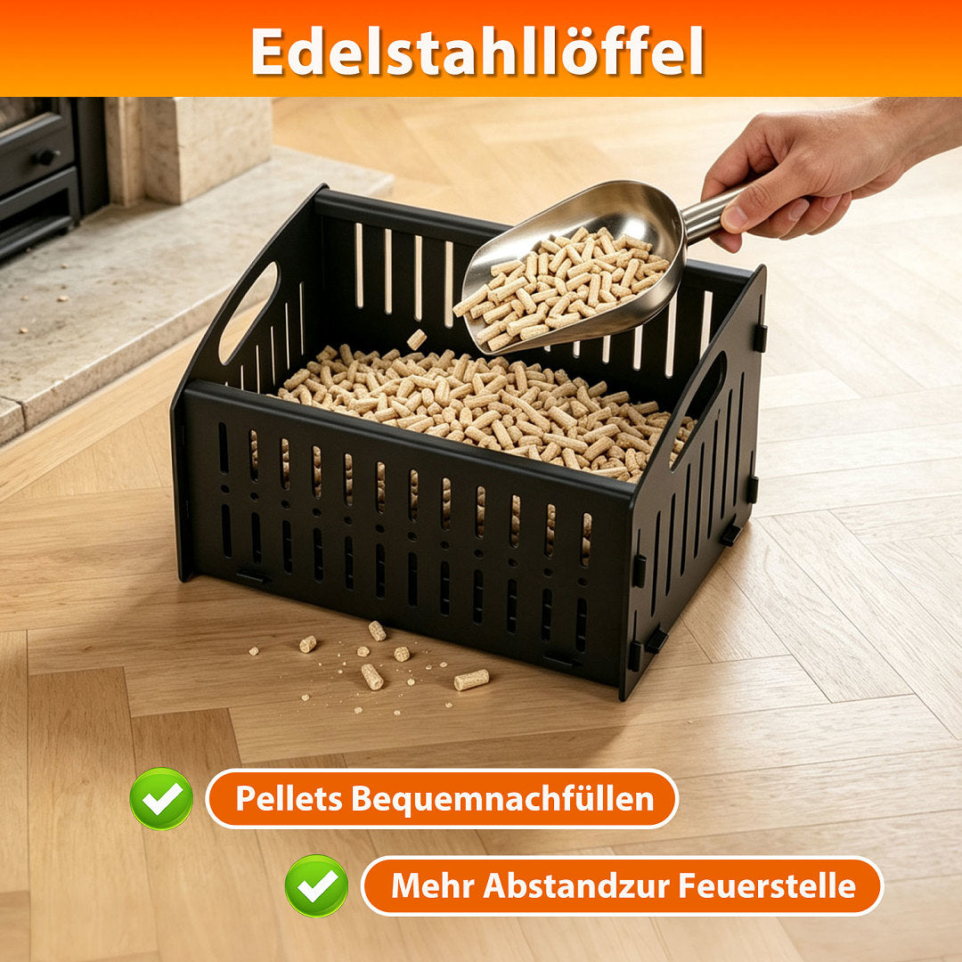 Pellet-Brennkorb 28/48 cm für Kaminofen – Einzel- & Doppelkammer