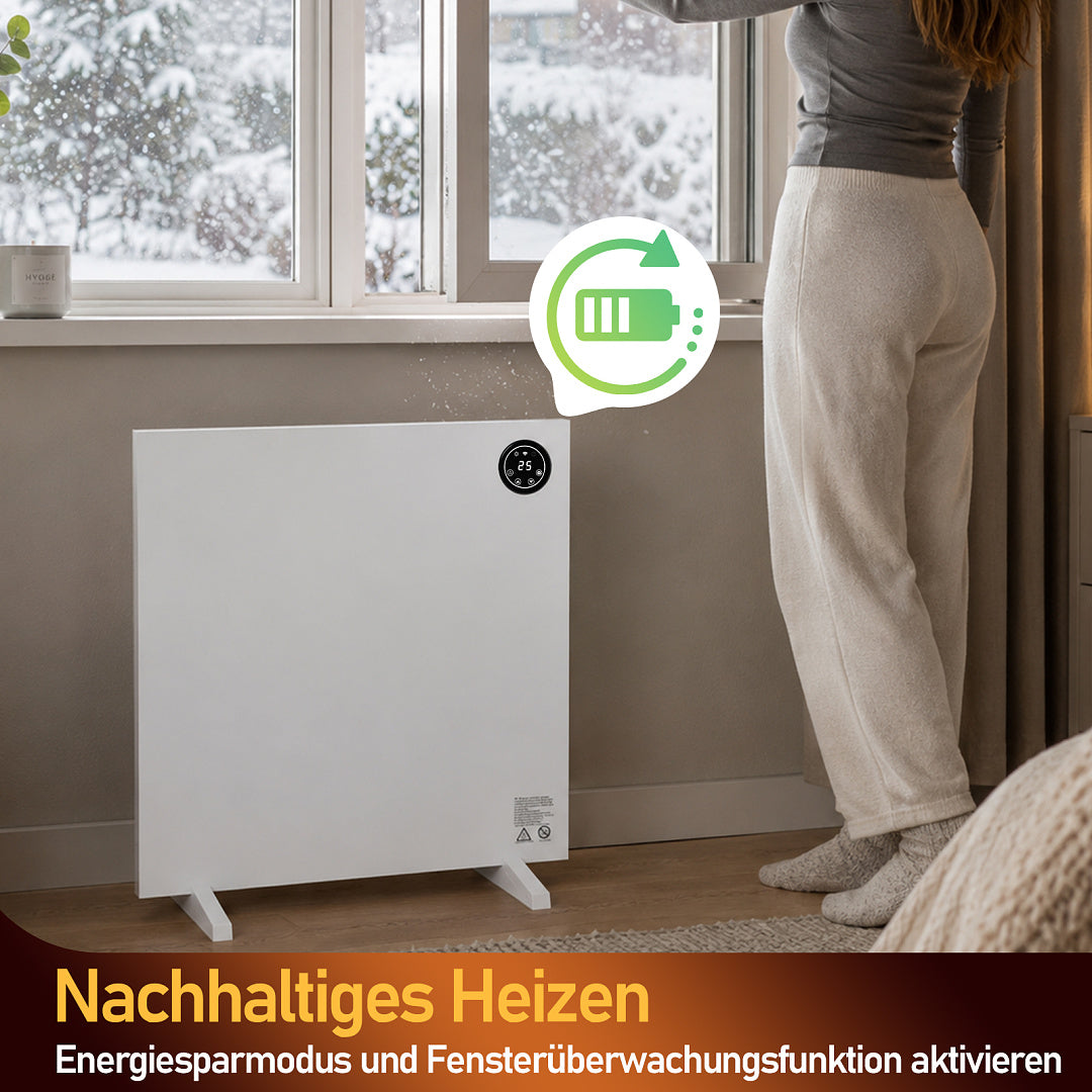 Hybrid Infrarot- & Konvektionsheizung 400W/750W/1000W mit WLAN & App