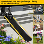 2er Set Aluminium-Auffahrrampen 118 cm – 300 kg pro Rampe