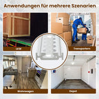 Cecaylie Airlineschiene aus Aluminium mit Doppelhaken, 4/8/12 m