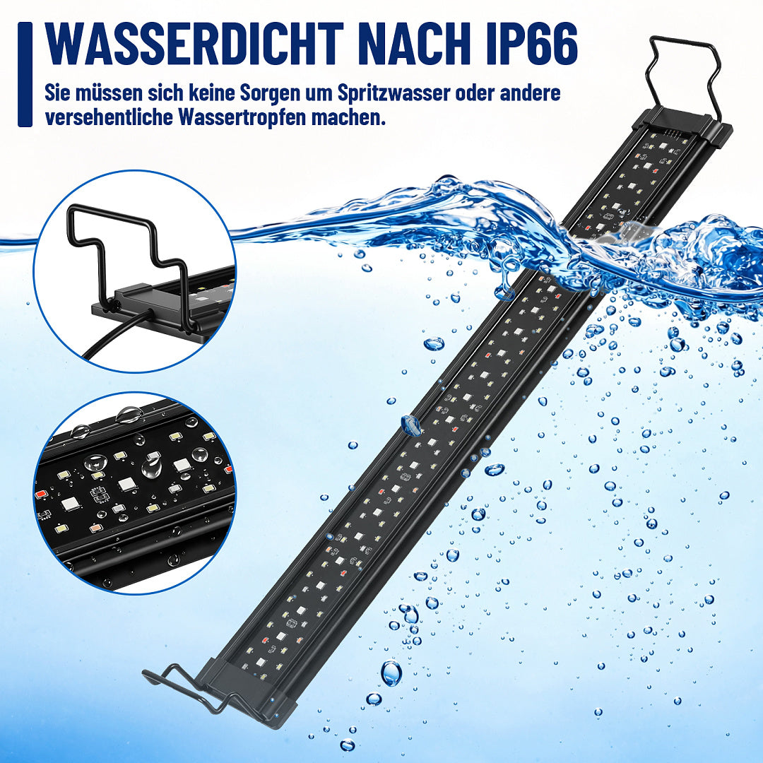 IP66 geschützte LED Aquariumbeleuchtung zur Montage über dem Aquarium
