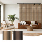 Selbstklebende Akustikpaneele Holzoptik 30 × 30 cm – 12 Stück