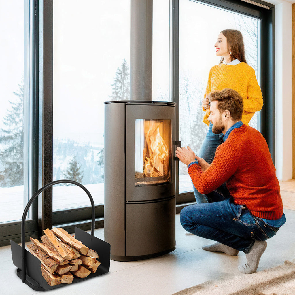 Cecaylie Kaminholzregal aus Metall – 3 Modelle für Brennholz
