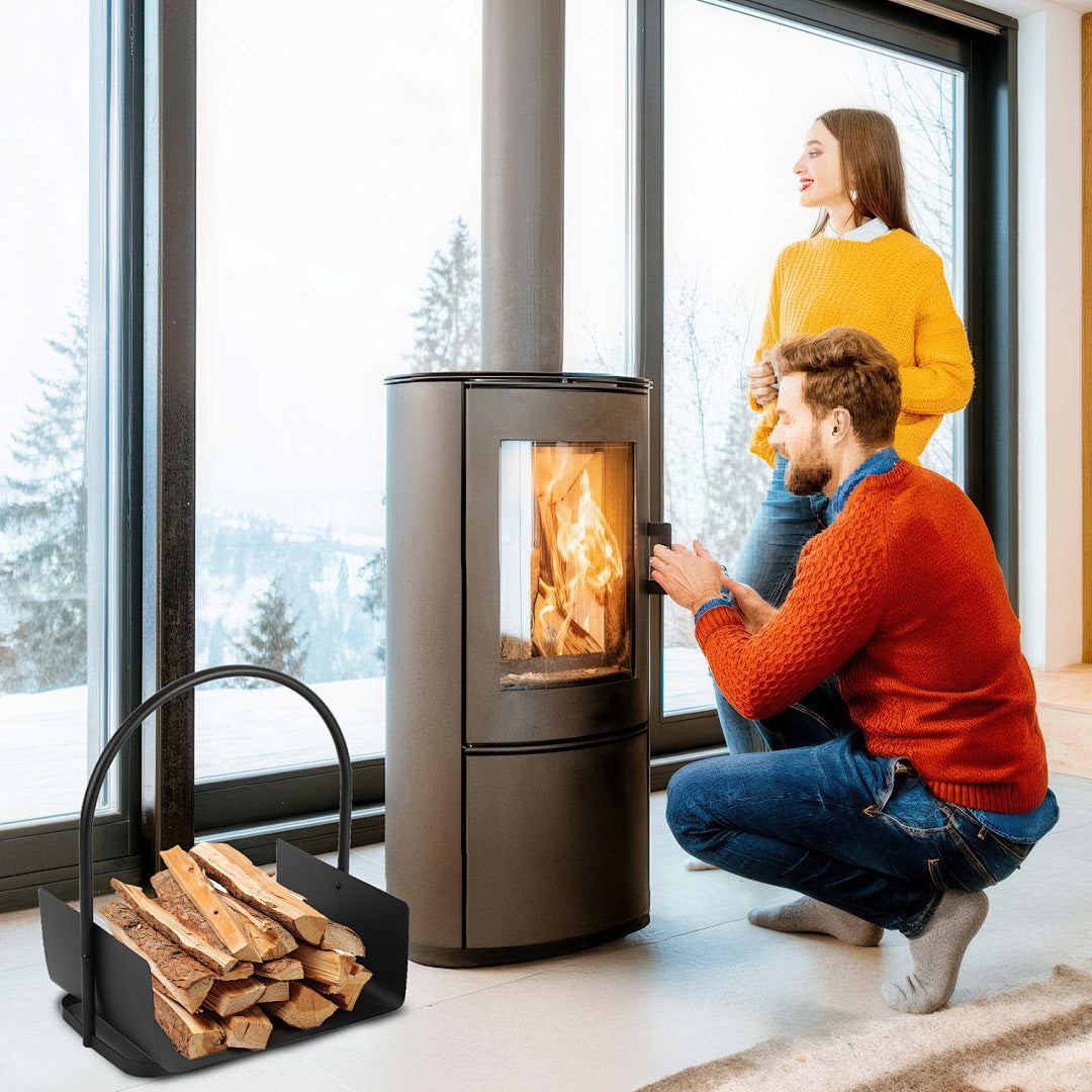 Cecaylie Kaminholzregal aus Metall – 3 Modelle für Brennholz