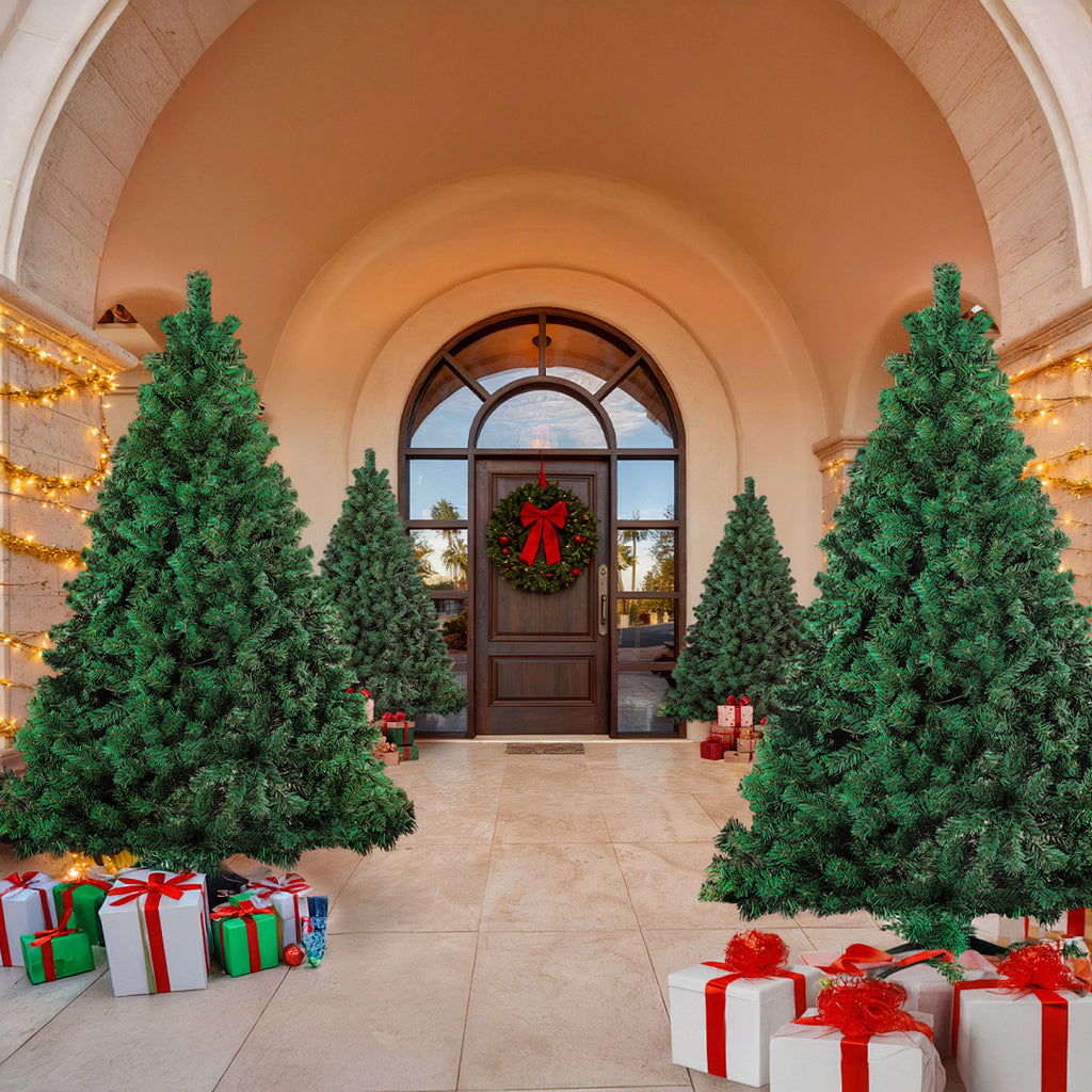 Künstlicher Weihnachtsbaum 120–210 cm – Grün, Weiß, Schnee-Effekt oder LED