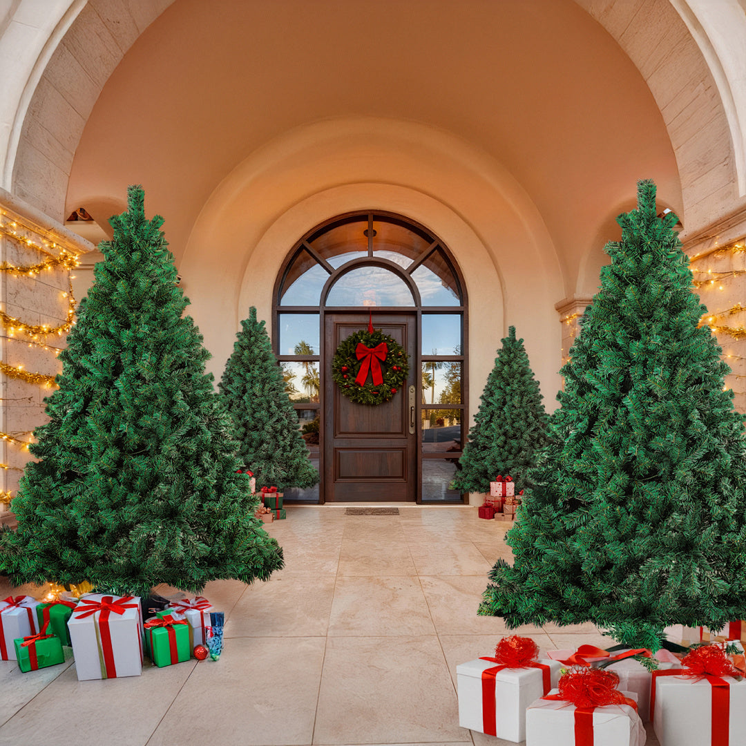 Künstlicher Weihnachtsbaum 120–210 cm – Grün, Weiß, Schnee-Effekt oder LED