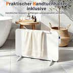 Metall-Infrarotheizung 120W/450W/800W mit Thermostat, WiFi & Fernbedienung