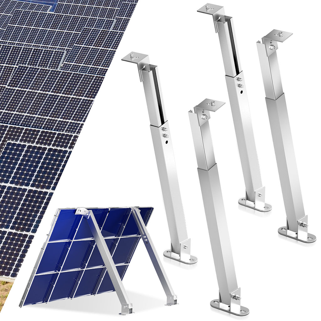 Verstellbare Solarmodul-Halterung aus Aluminium – 38–68 cm, 10–60°