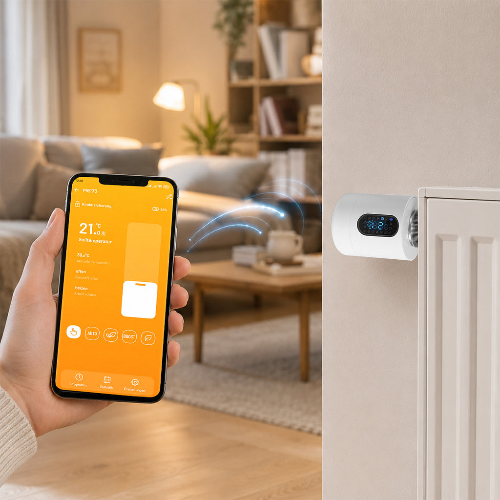 Smartes Heizkörperthermostat für Wohnung und Büro