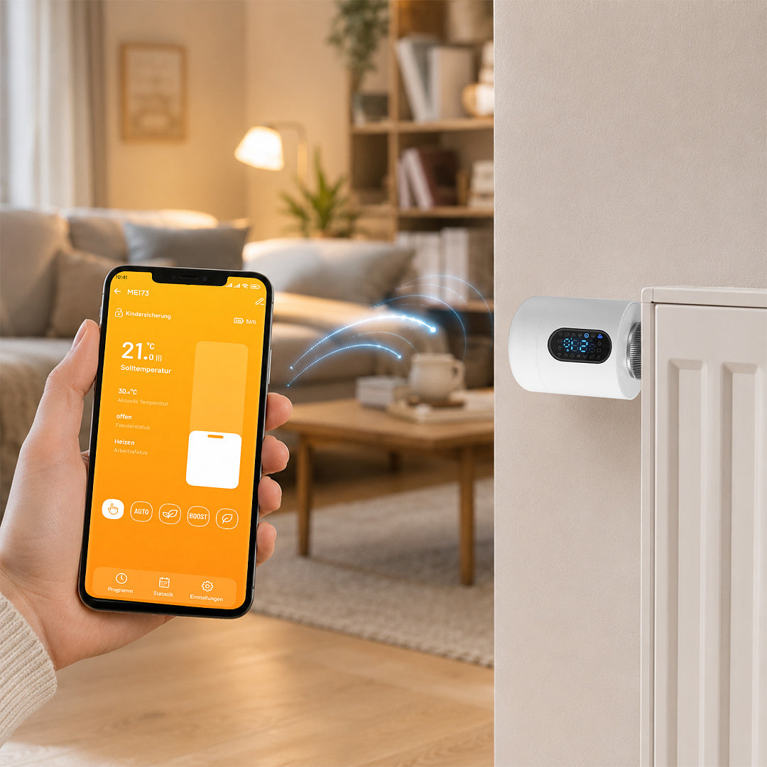 Smartes Heizkörperthermostat für Wohnung und Büro