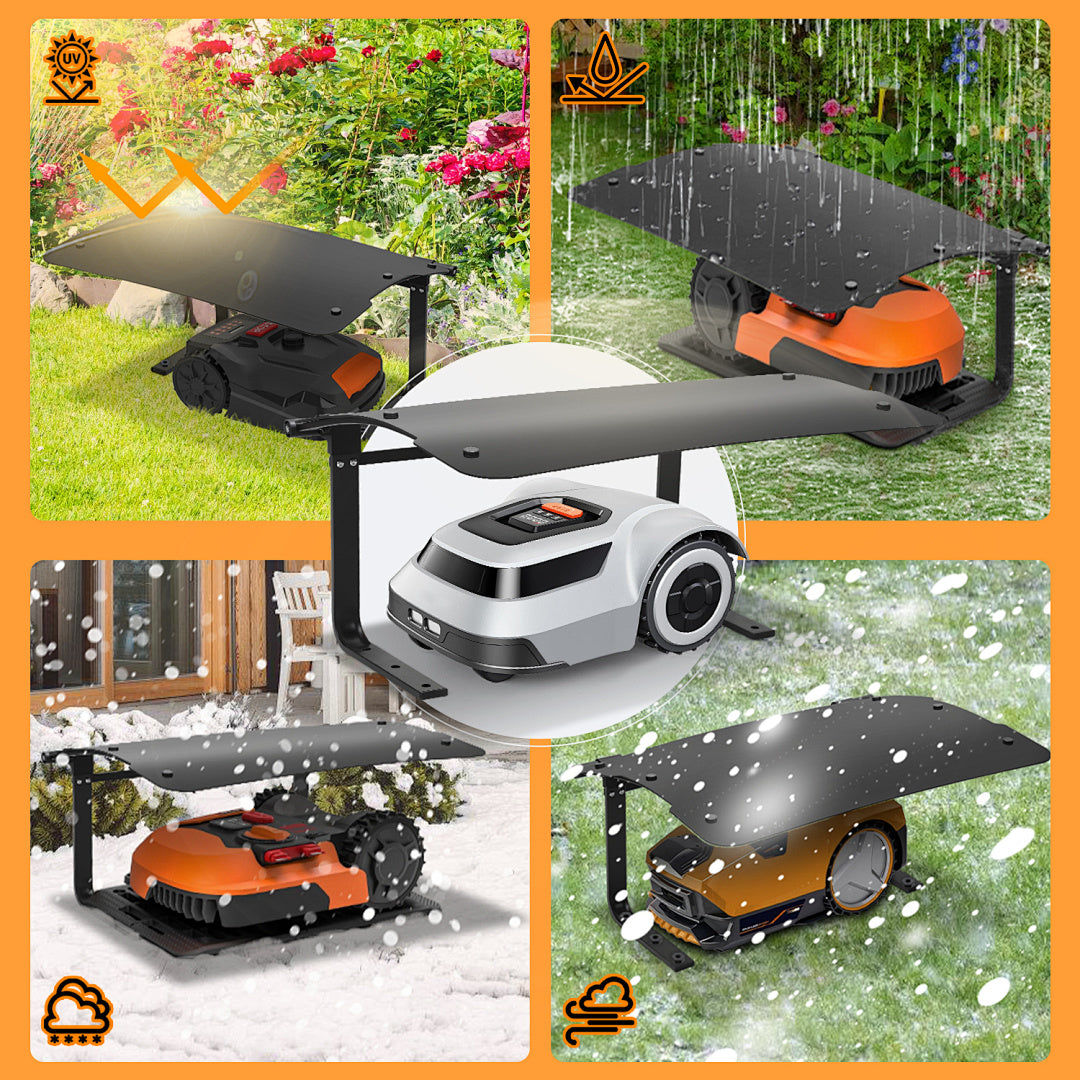 Cecaylie Mähroboter Garage 73×57×40 cm mit klappbarem Dach