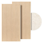 Akustikpaneele 120 × 60 cm mit Holzlamellen & Filz – 2–8 Stück