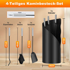 Maße des 4-teiligen Kaminbesteck-Sets