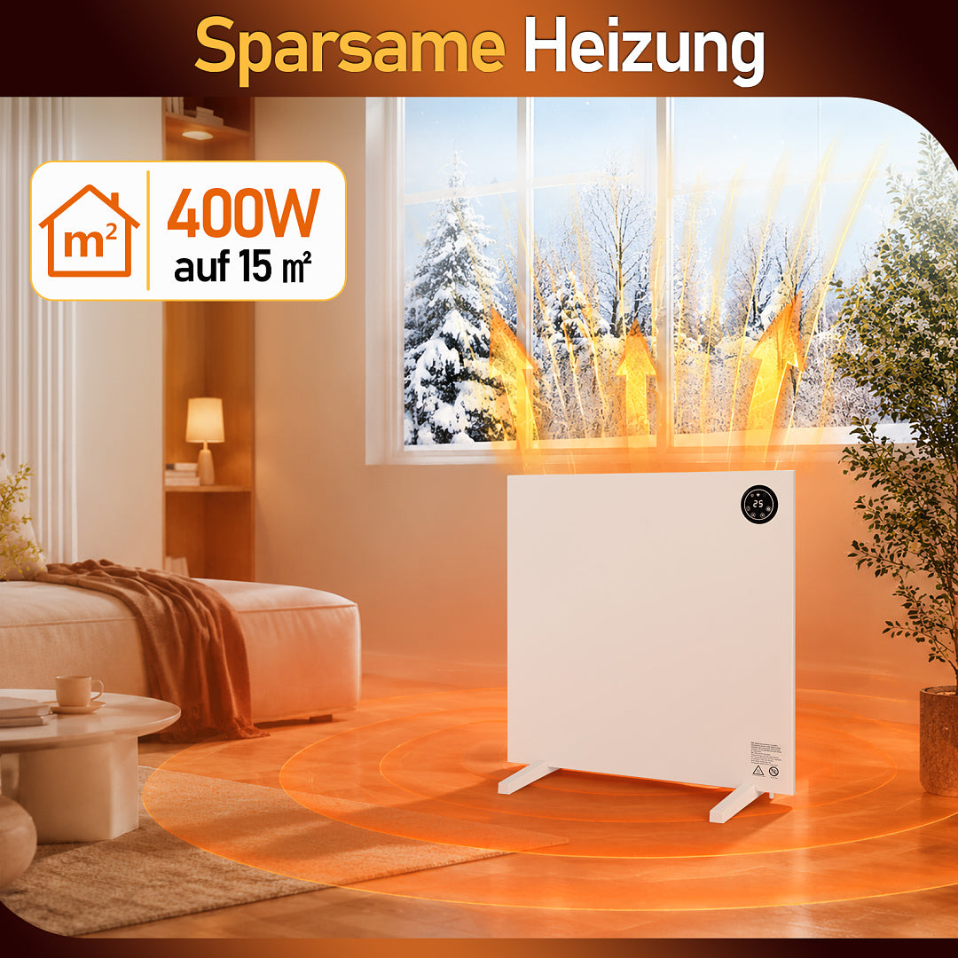 Hybrid Infrarot- & Konvektionsheizung 400W/750W/1000W mit WLAN & App