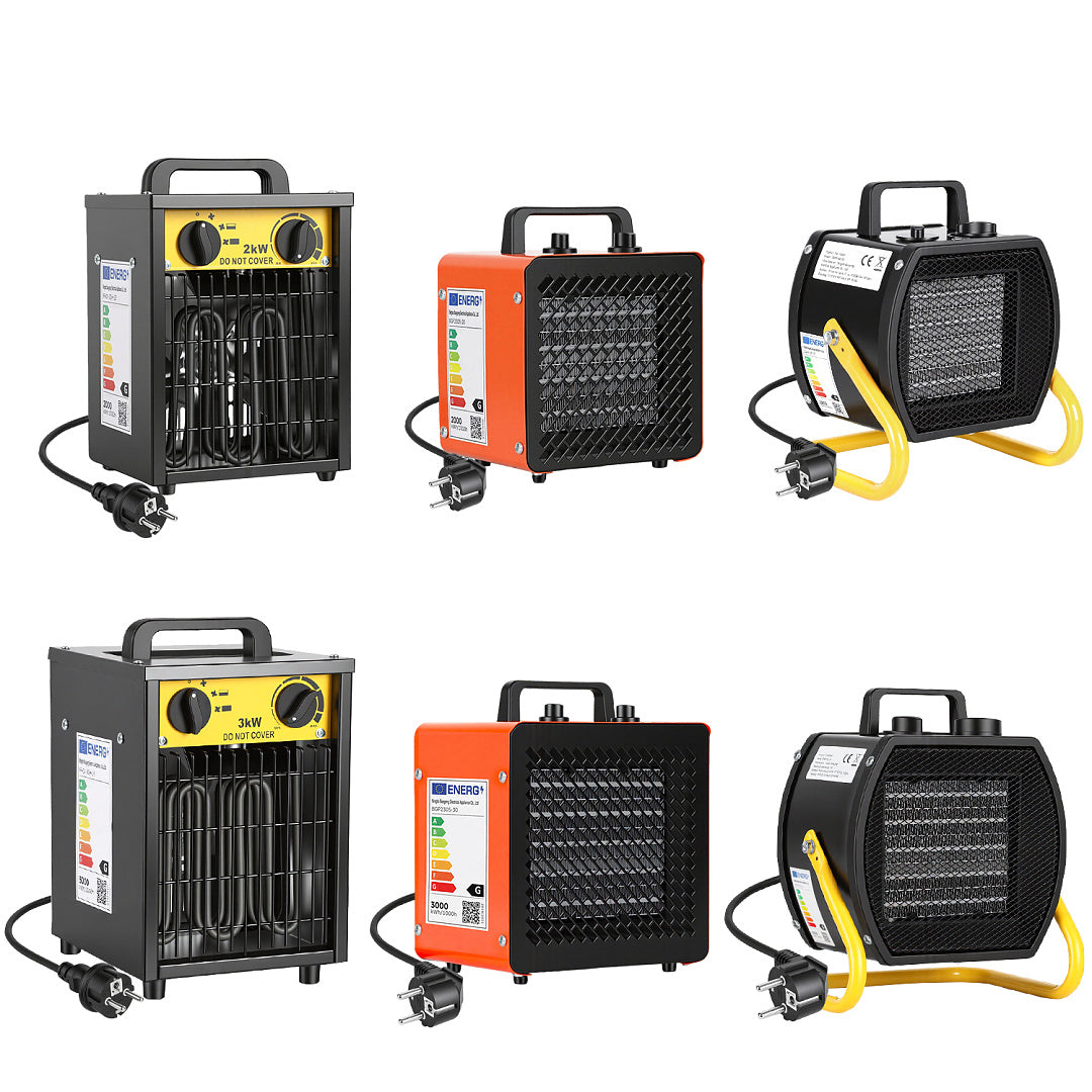 PTC Keramik Heizlüfter 2000W/3000W – Bauheizer für Garage & Werkstatt