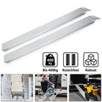 2er Set Stahl-Auffahrrampen 135 cm – 200 kg pro Rampe
