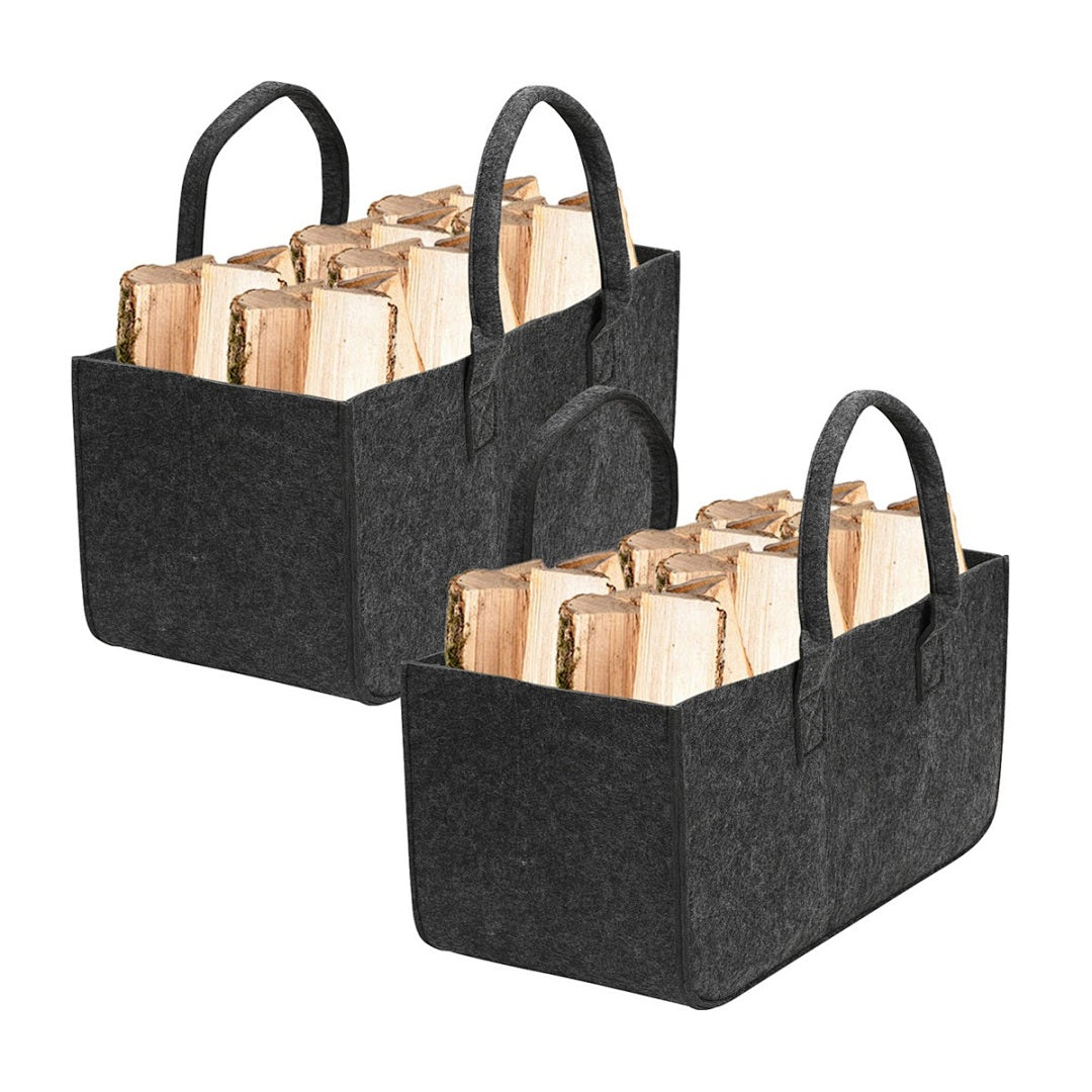 Brennholzkorb Filz 2er Set