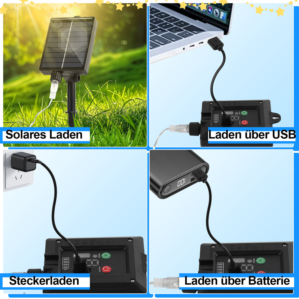 Solar Lichterkette mit Solarpanel