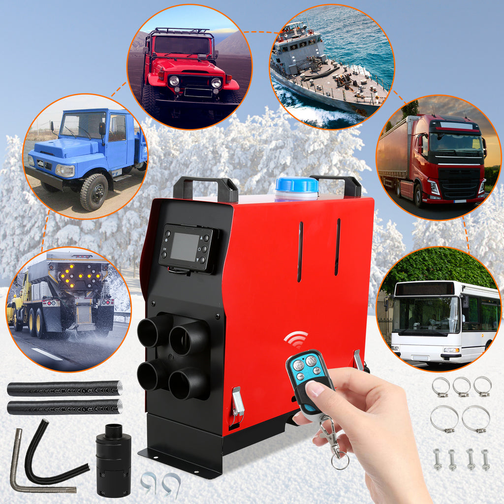 Diesel-Standheizung 8 kW 12–24 V mit Bluetooth, LCD & Fernbedienung