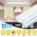 Cecaylie LED Feuchtraumleuchte IP65, 120/150 cm, Einrohr/Zweirohr