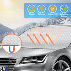 Auto Frontscheibenabdeckung für Sommer & Winter, 140 × 112,5 cm