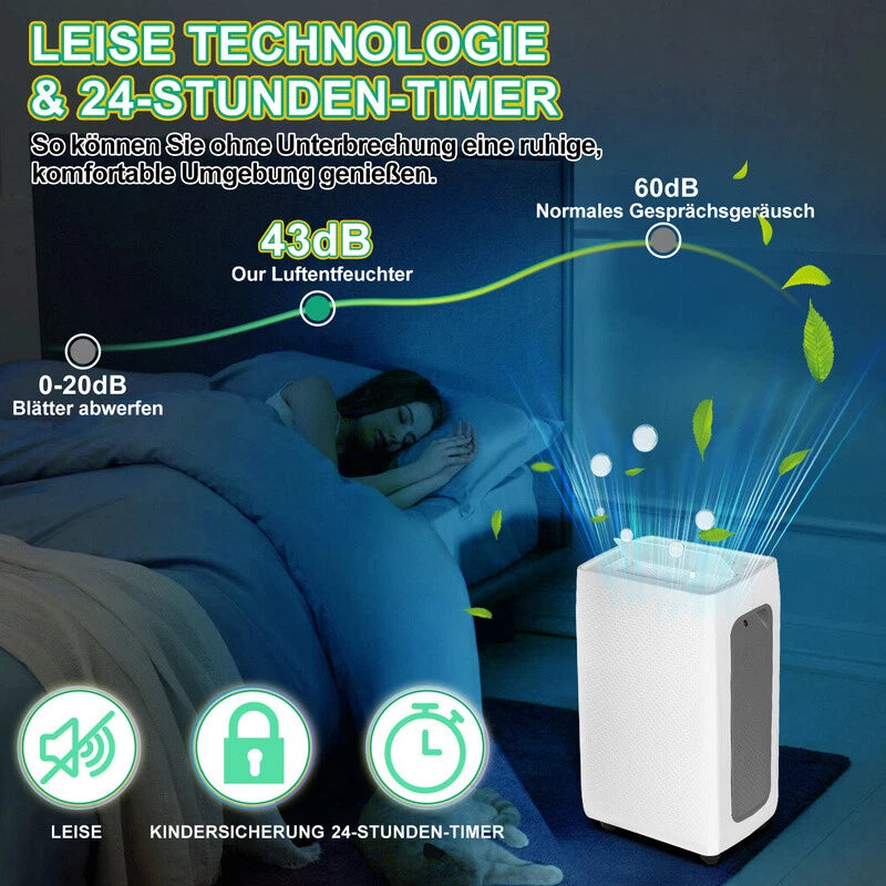 Cecaylie Luftentfeuchter 16/26 L/Tag – 3 Varianten, optional mit WLAN