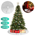 Weihnachtsbaumdecke 78 90 cm runde Baumschürze