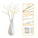 LED Lichterzweige 3er-Set, 50 cm mit 70 LEDs & Timer