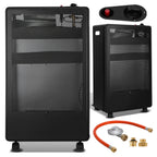 Gasofen 3,8 kW mit blauer Flamme und Rollen