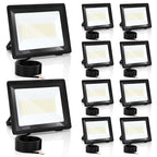 Cecaylie LED Fluter Außen 10–100W, 3 Lichtfarben einstellbar, IP66, 3000/4000/6500K